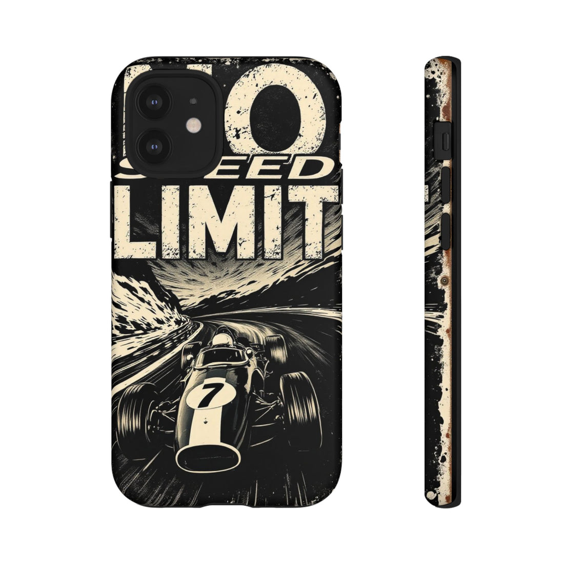 Classic Race Car Phone Case - No Speed Limit Design