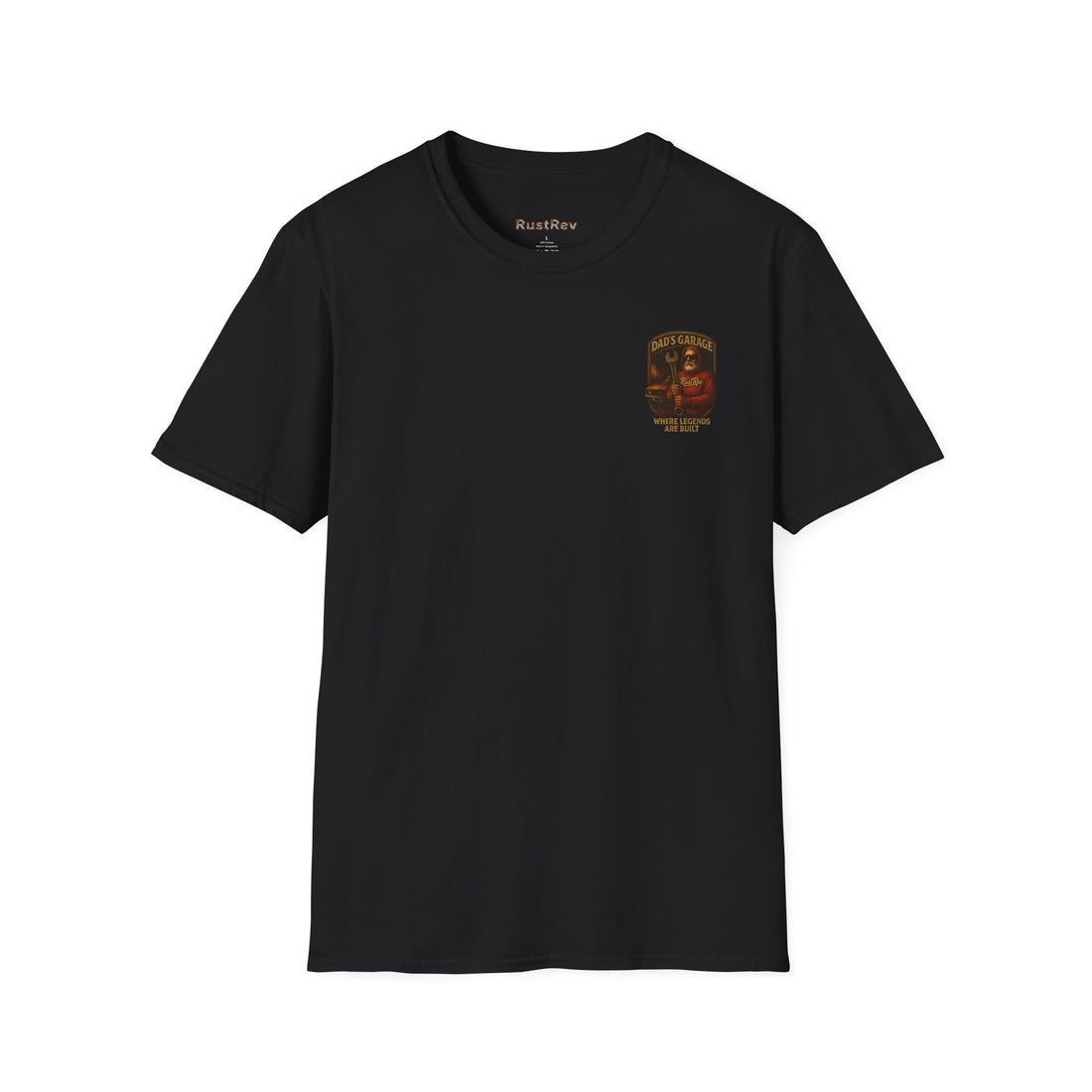 Dad's Garage Unisex Softstyle T-Shirt - Where Legends Are Built