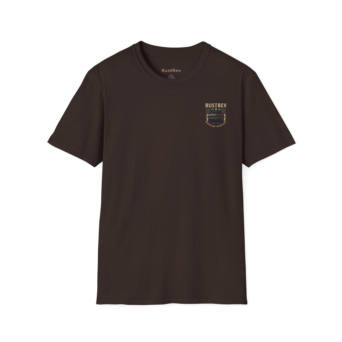 Vintage Racing Unisex Softstyle T-Shirt - Rusted Skin, Racing Soul Graphic