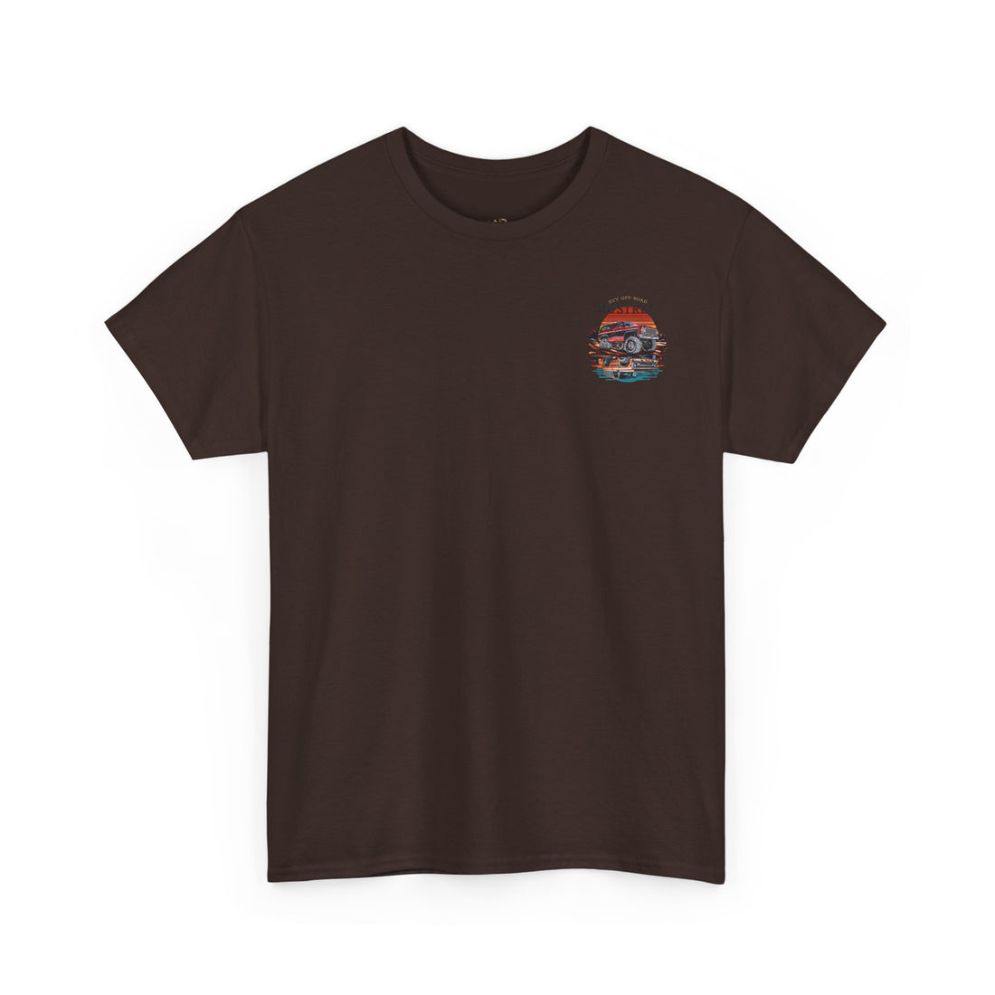 Adventure-Ready Unisex Heavy Cotton Tee - Off-Road SUV Graphic