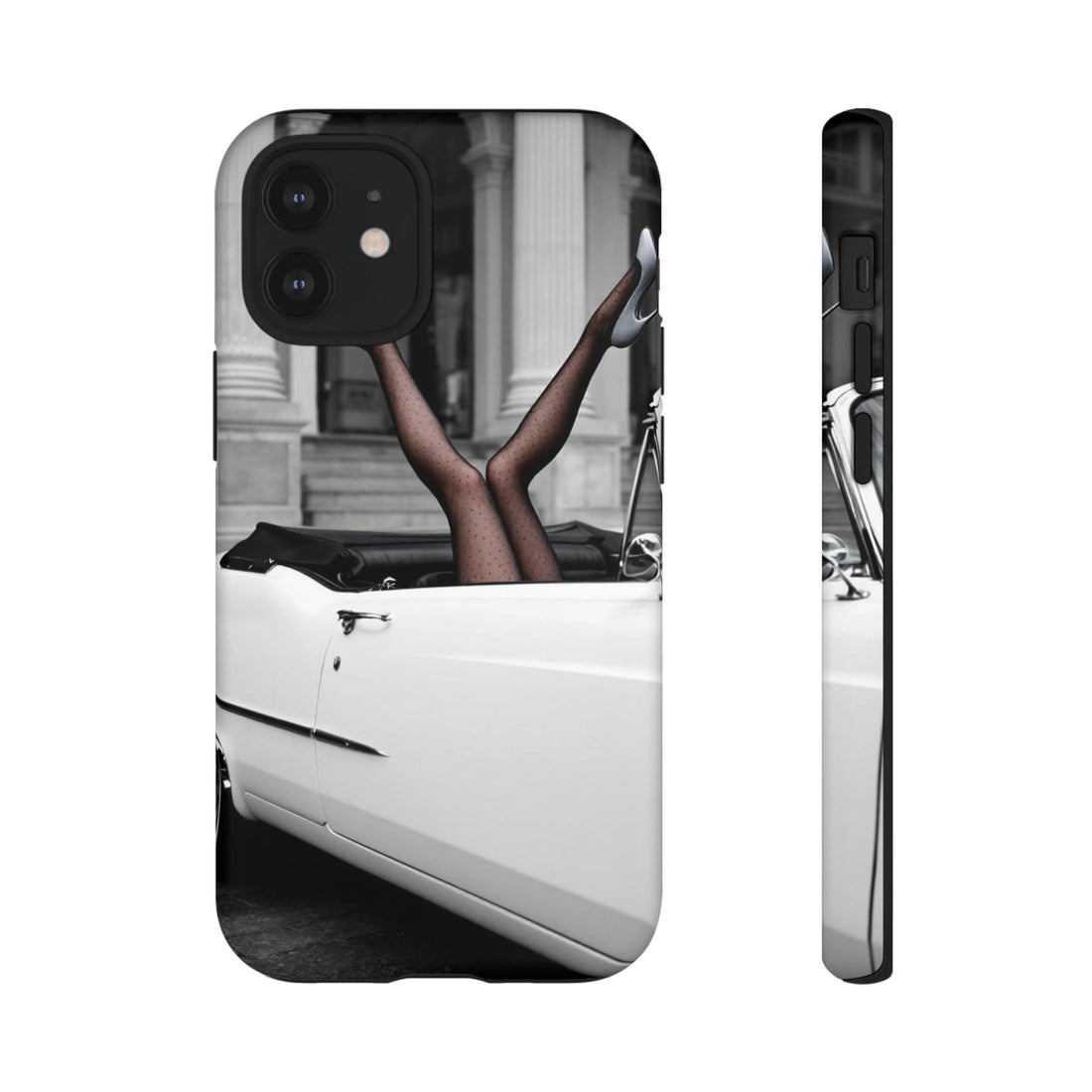 Chic Phone Case with Glamorous Vintage Car Design