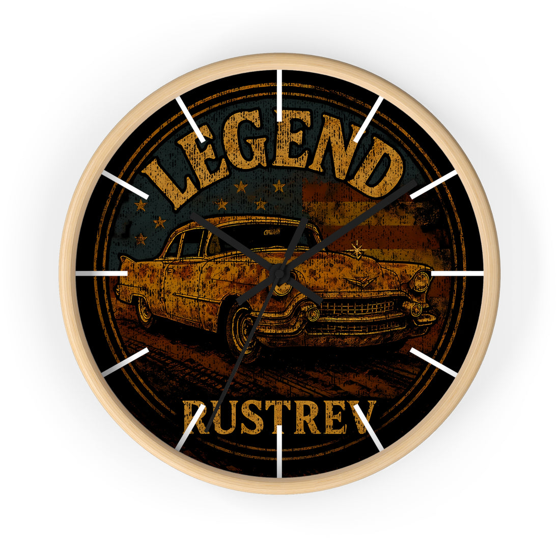 Vintage Car Legend Wall Clock - Retro Automotive Decor for Car Lovers