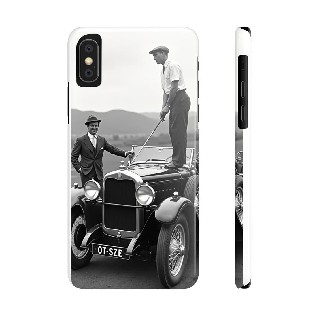 Vintage Car Slim Phone Case - Retro Style for Classic Car Lovers