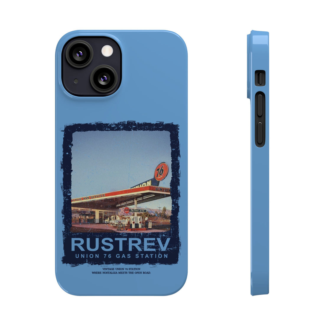 Vintage Union 76 Gas Station Slim Phone Case - Retro Aesthetic