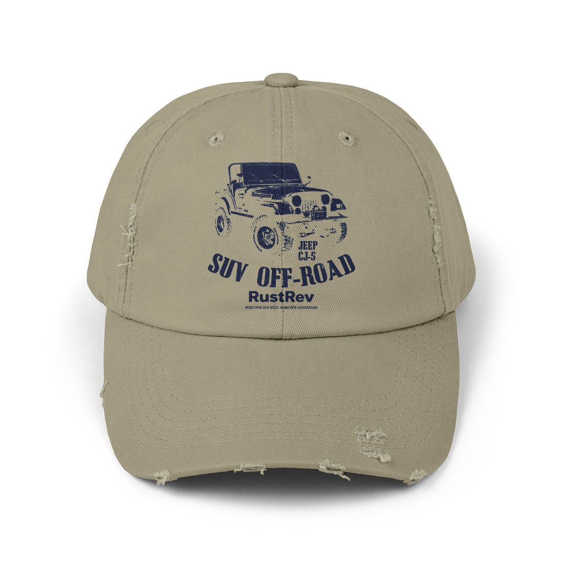 Vintage Jeep Off-Road Cap - Unisex Distressed SUV Hat