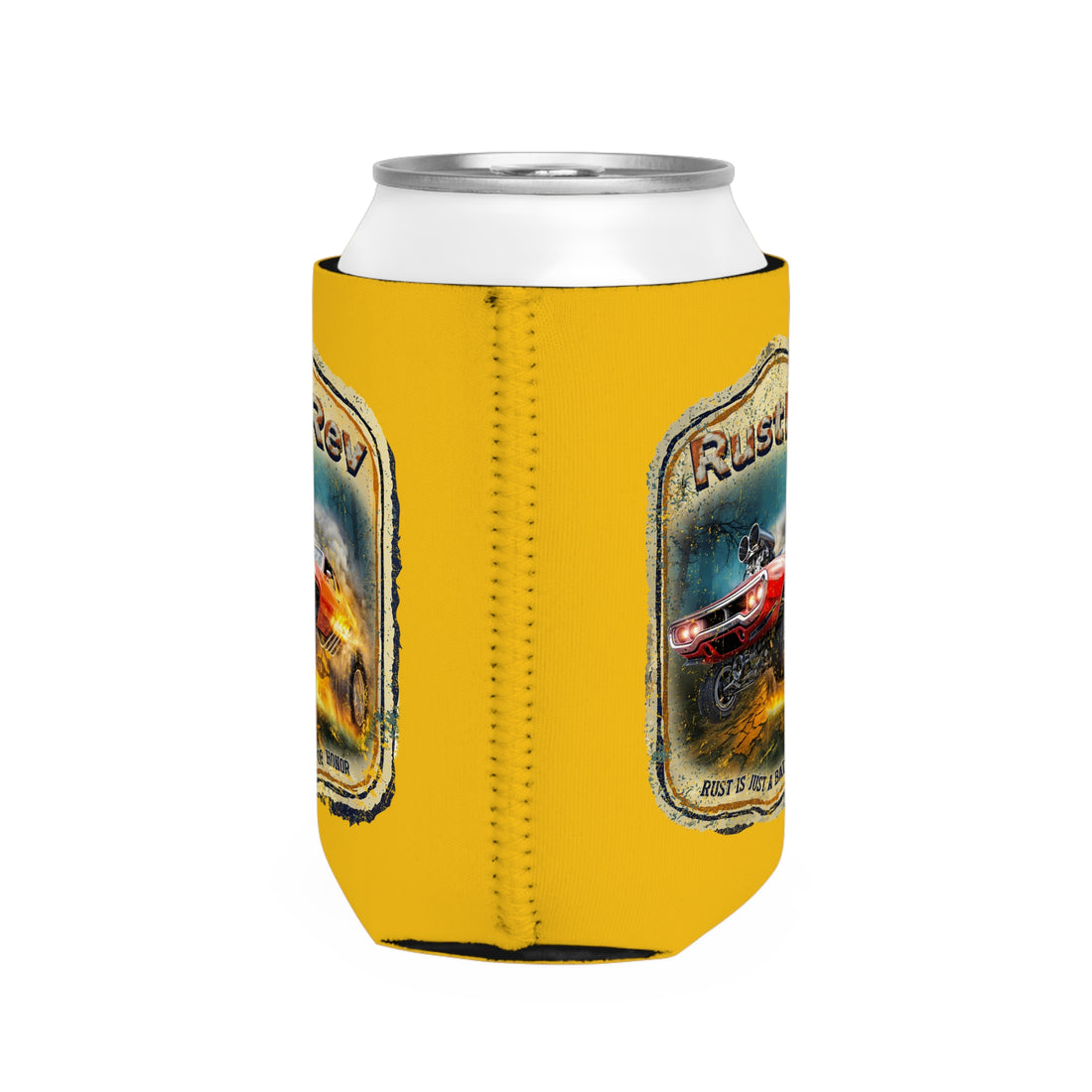 RustRev Cool Vintage Can Cooler Sleeve - Perfect for Car Enthusiasts and Outdoor Parties