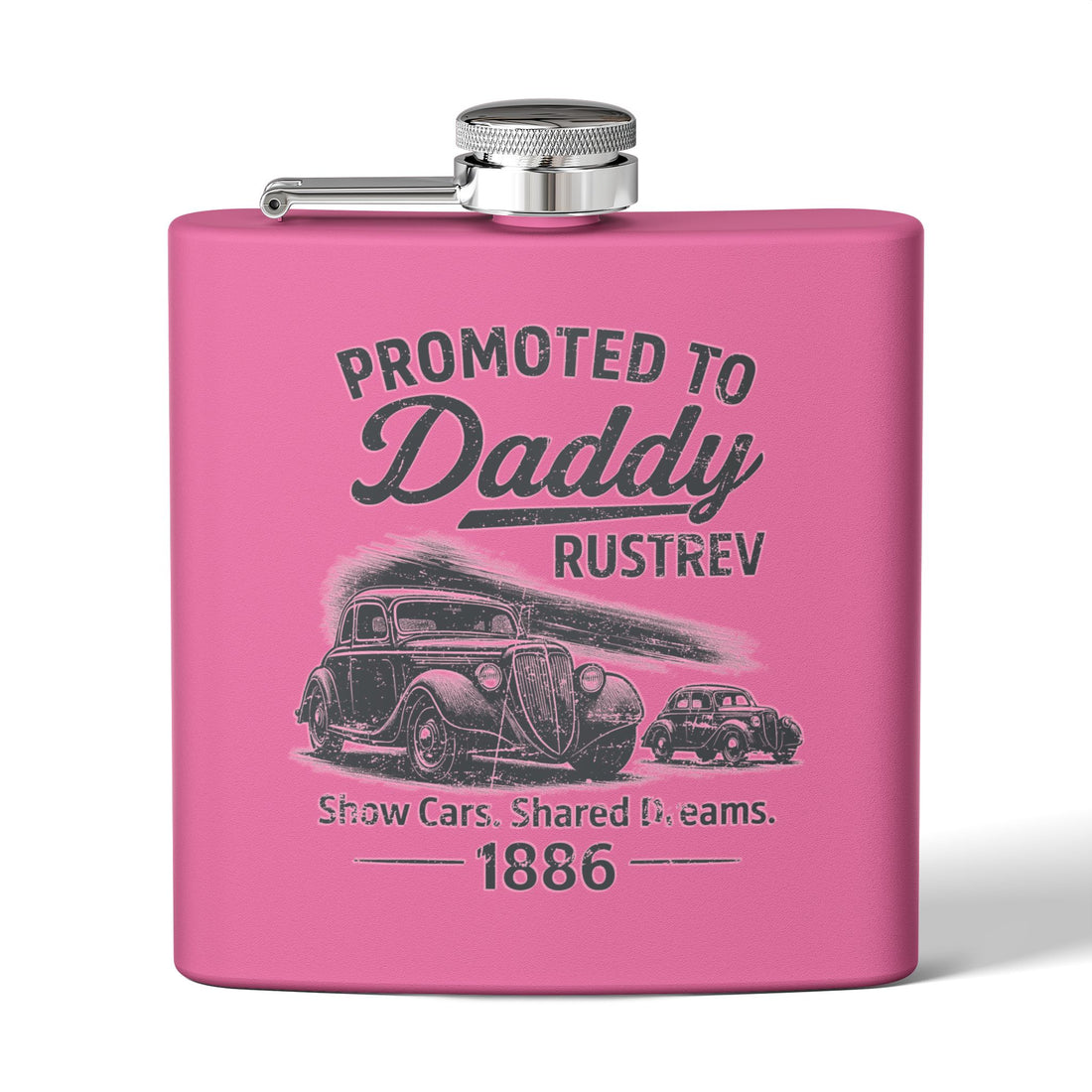 Personalized D-Day Tribute Stainless Steel Flask - 6oz